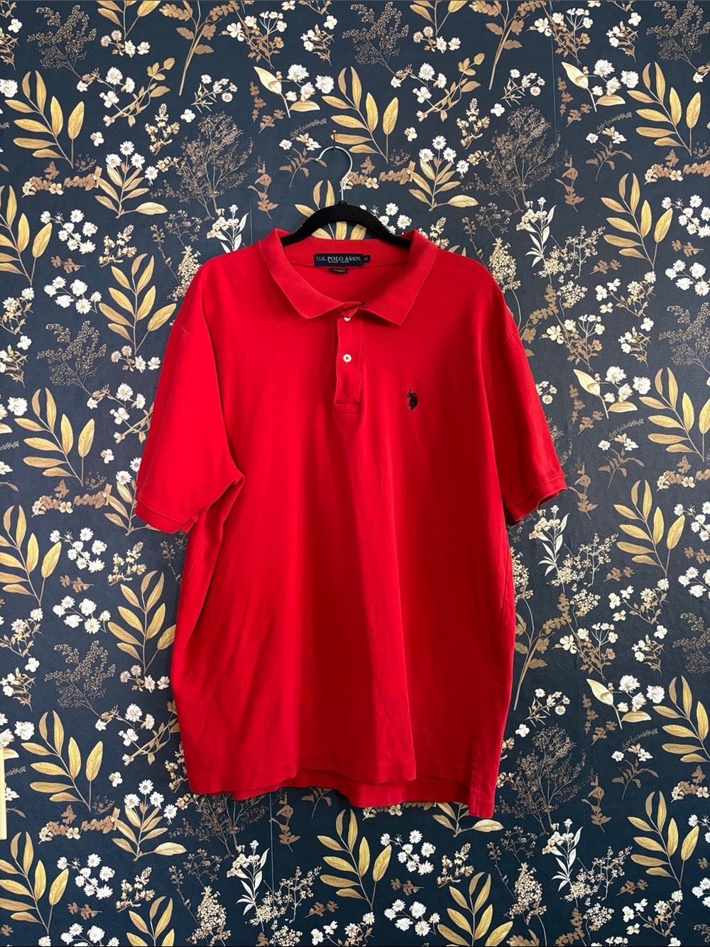 U.S. Polo Assn. Red Men's Classic Polo with Embroidered Logo Size XL